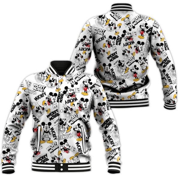 Mickey Mouse Comics Disney Cartoon Pattern 517 Gift Lover Baseball Jacket 554