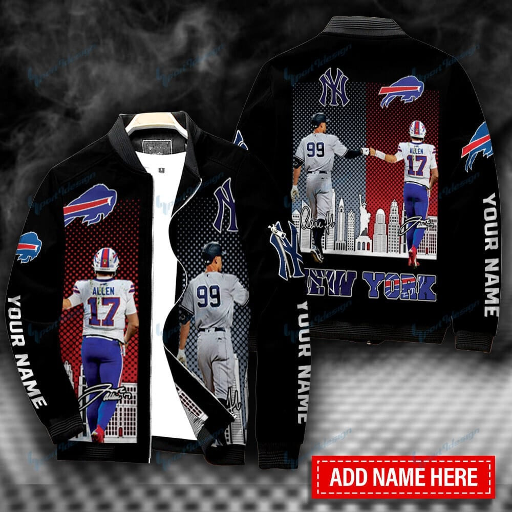 Buffalo Bills vs New York Yankees Personalized Bomber Jacket BG455