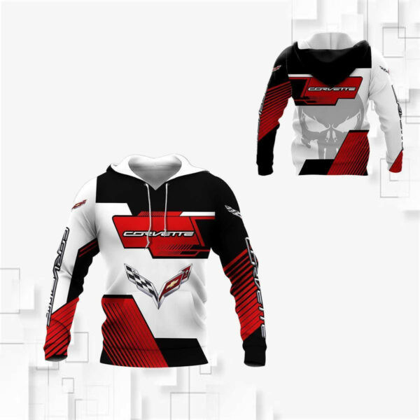 Chevrolet Corvette Shirt 774, 3d Hoodie Zip Hoodie 1186