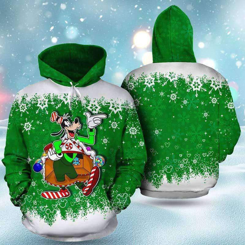 Goofy Merry Christmas 3D All Over Print Hoodie & Zip Hoodie