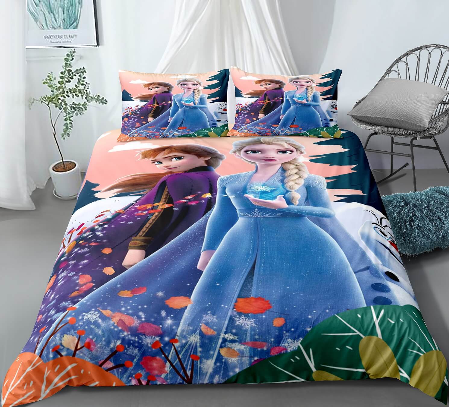 Frozen Bedding Set Frozen Anna And The Elements Duvet Covers