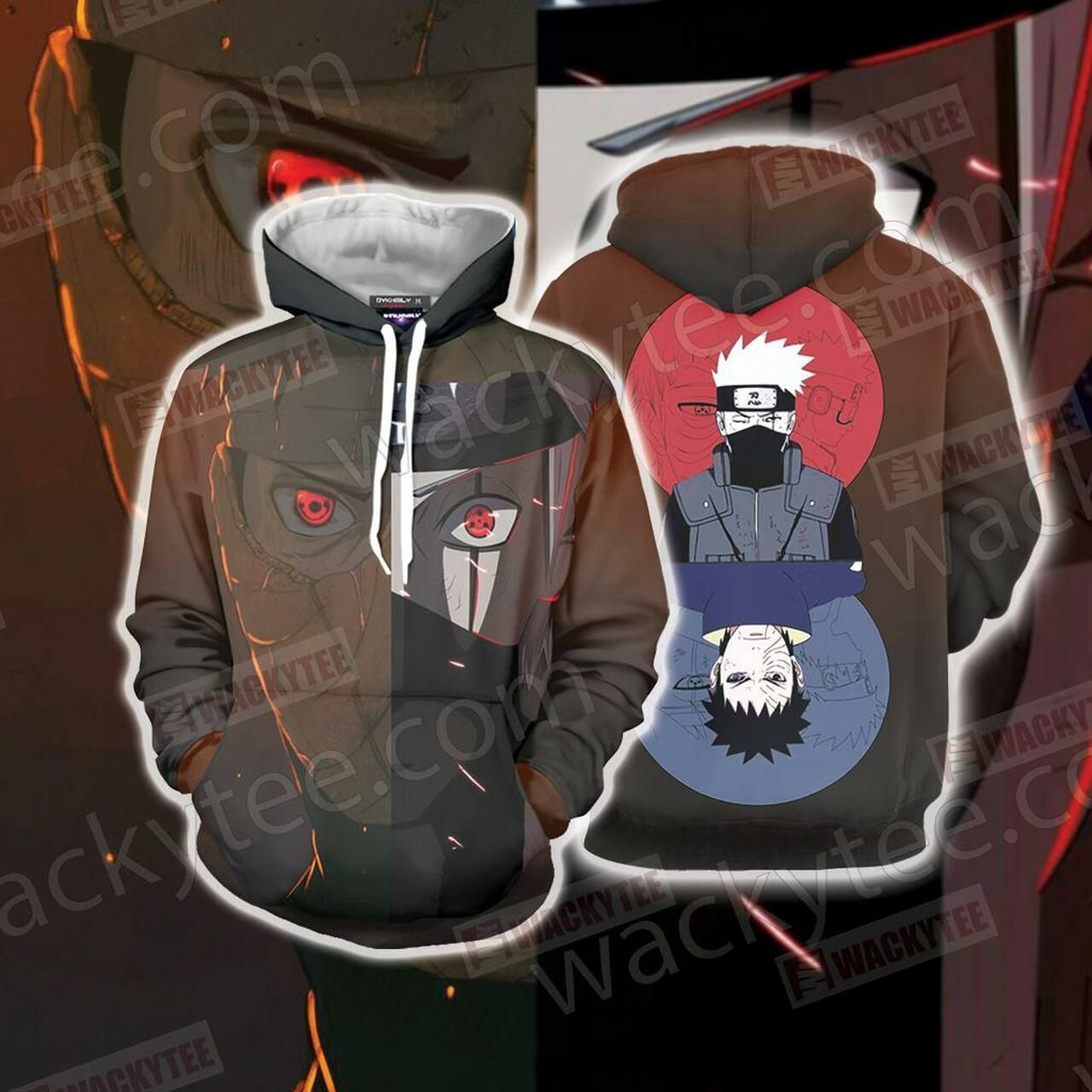 Naruto Obito And Kakashi 3D All Over Print Hoodie & Zip Hoodie