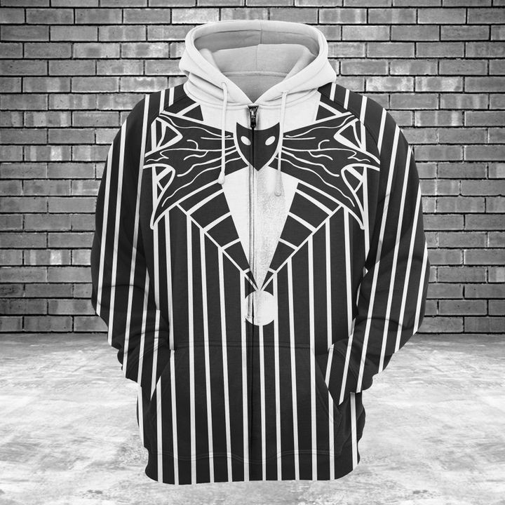 Jack Skellington Costume 3D All Over Print Hoodie & Zip Hoodie