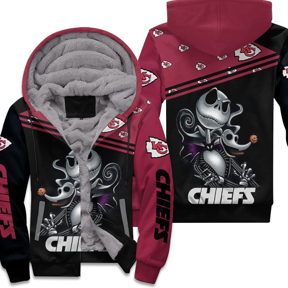 Jack Skellington Kansas City Chiefs 3D All Over Print Hoodie & Zip Hoodie
