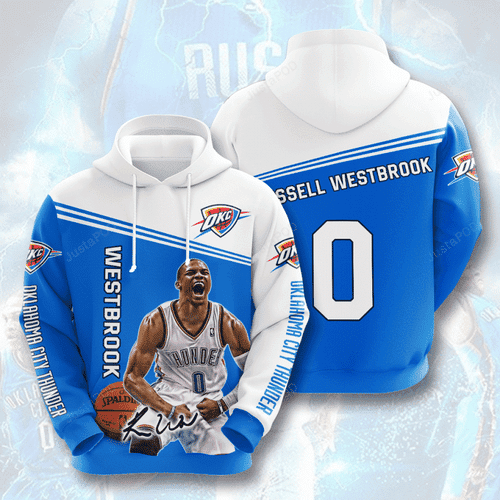 OKLAHOMA CITY THUNDER Russell Westbrook 3D All Over Print Hoodie & Zip Hoodie