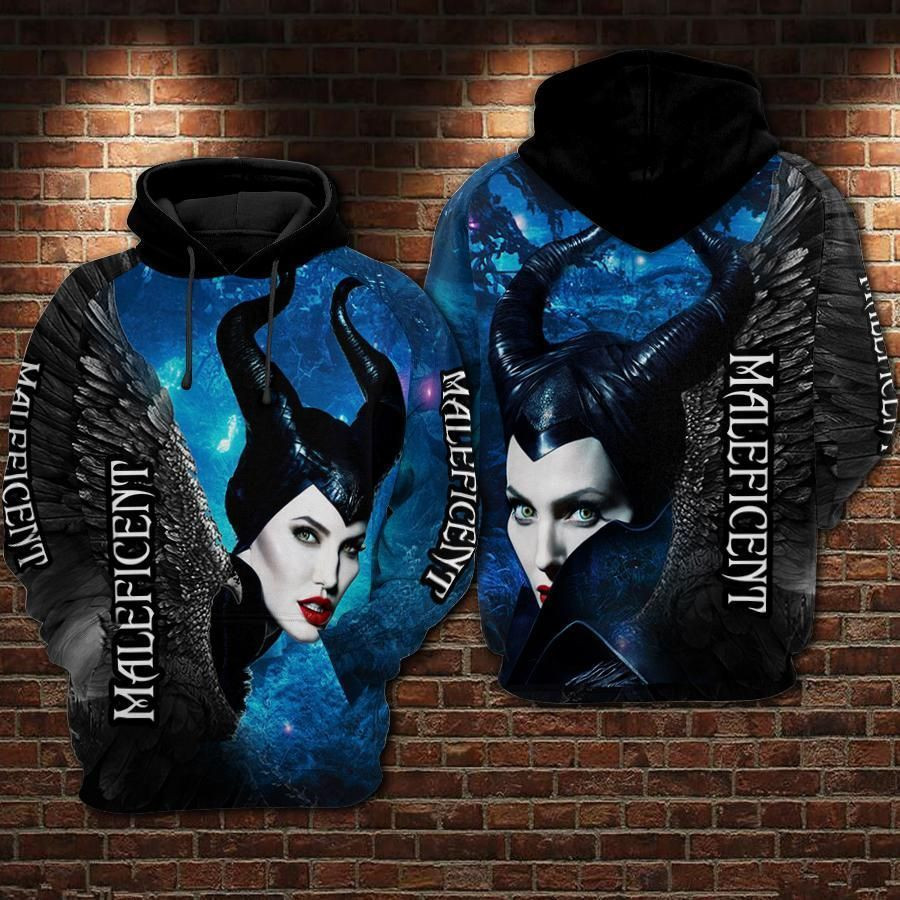 Maleficent Over Print 3d Hoodie Zip Hoodie 192