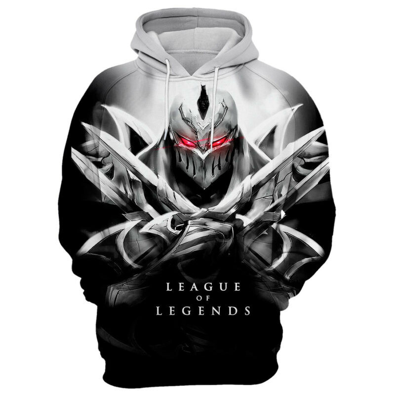Zed League Of Legends 3d Full Printing 3d Hoodie Zip Hoodie