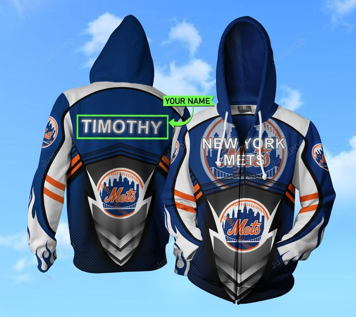 Personalized New York Mets 3D All Over Print Hoodie & Zip Hoodie