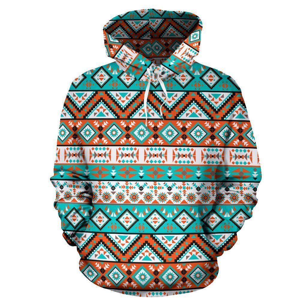 Navajo Style Print Pattern 3D All Over Print Hoodie & Zip Hoodie