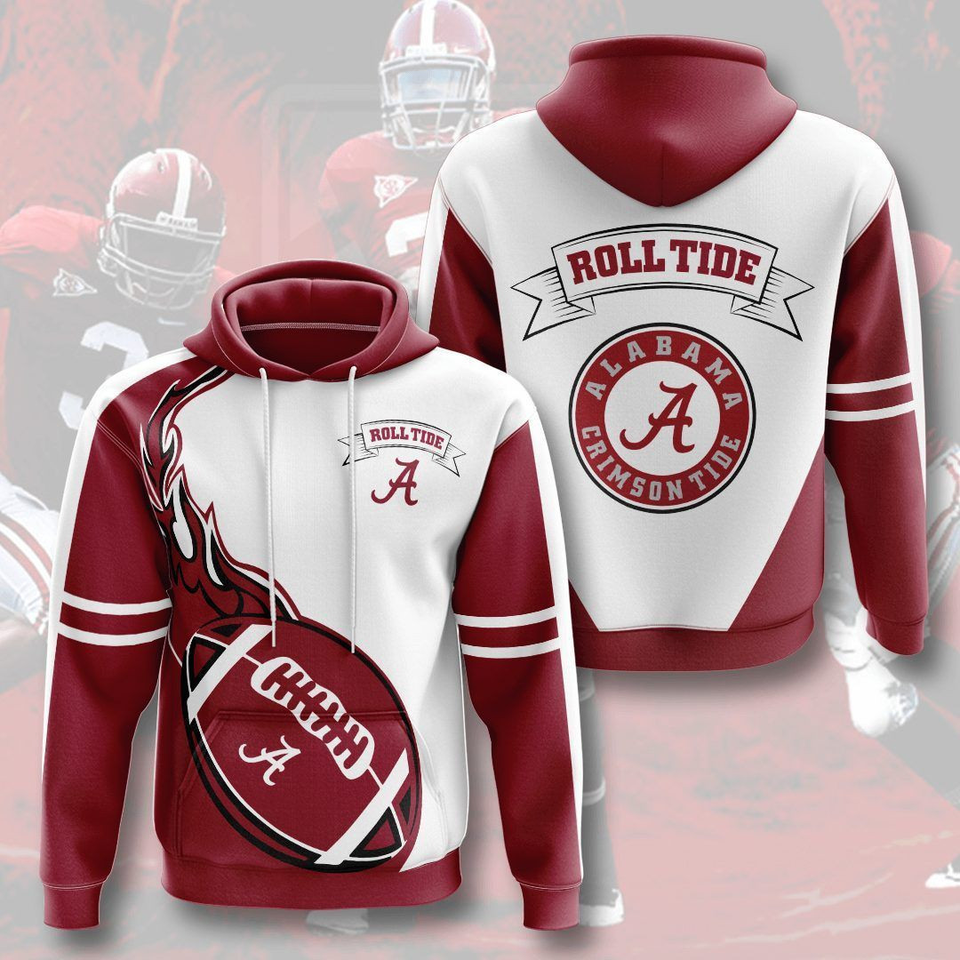 Alabama Crimson Tide 3D All Over Print Hoodie & Zip Hoodie