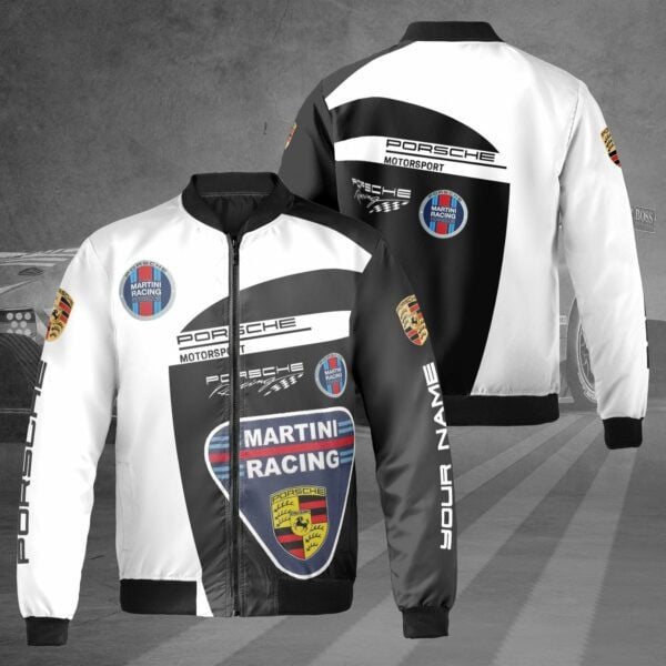 Porsche Racing Team F1 Personalized Bomber Jacket, Martini Racing Bomber Jacket 437 188