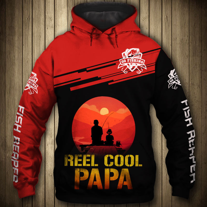 Fishing Reel Cool Papa 3D All Over Print Hoodie & Zip Hoodie