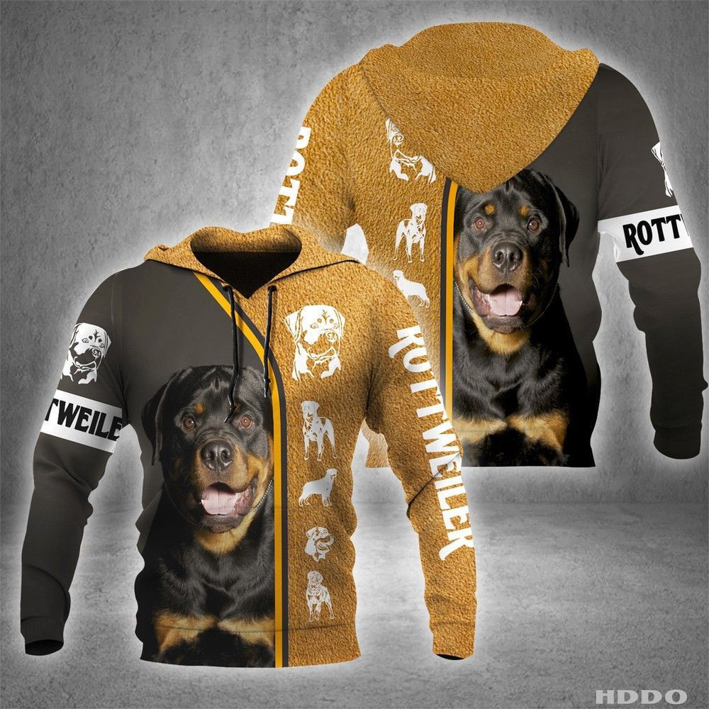 Rottweiler 3D All Over Print Hoodie & Zip Hoodie