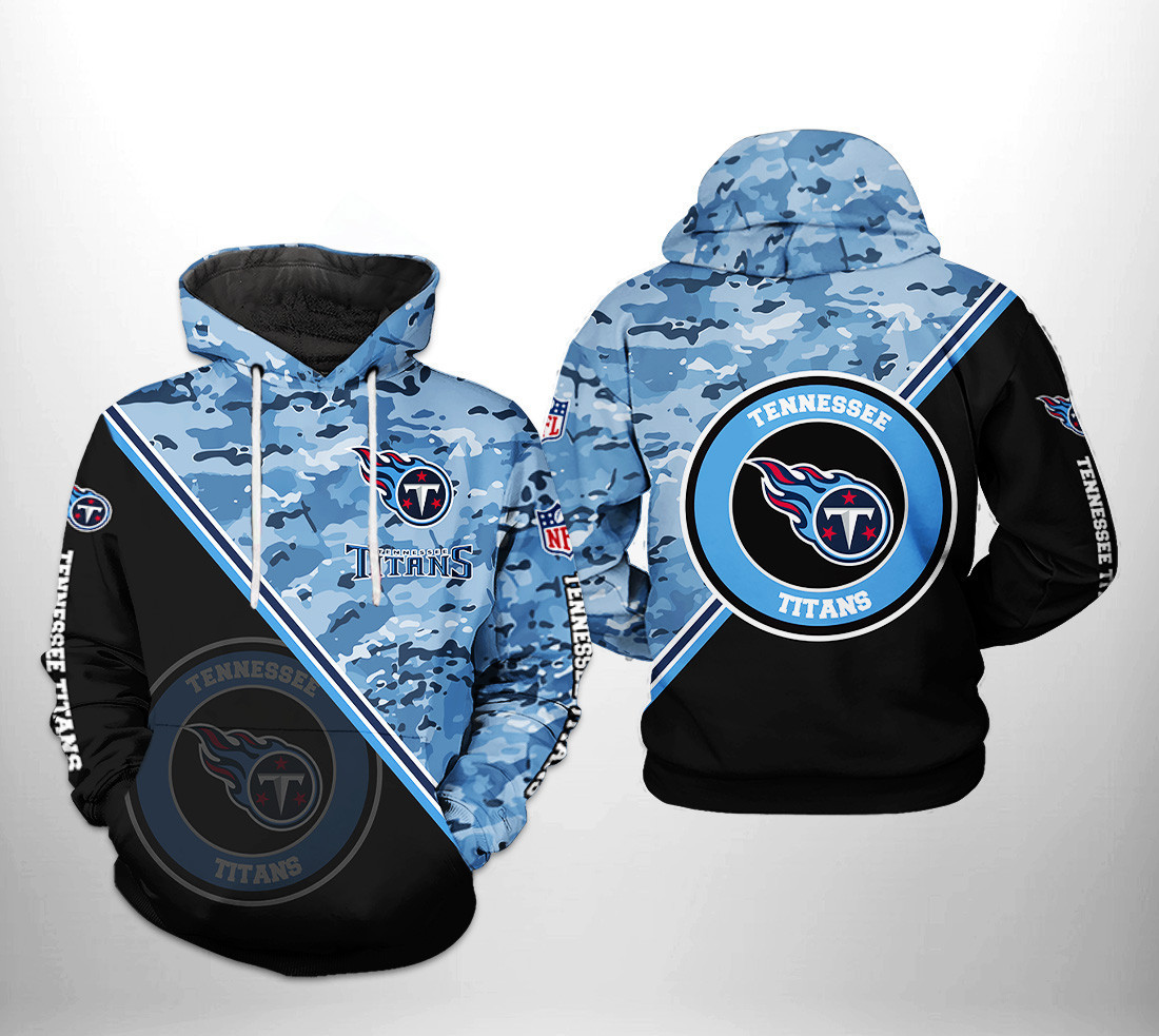 Tennessee Titans Camo Team 3D All Over Print Hoodie & Zip Hoodie
