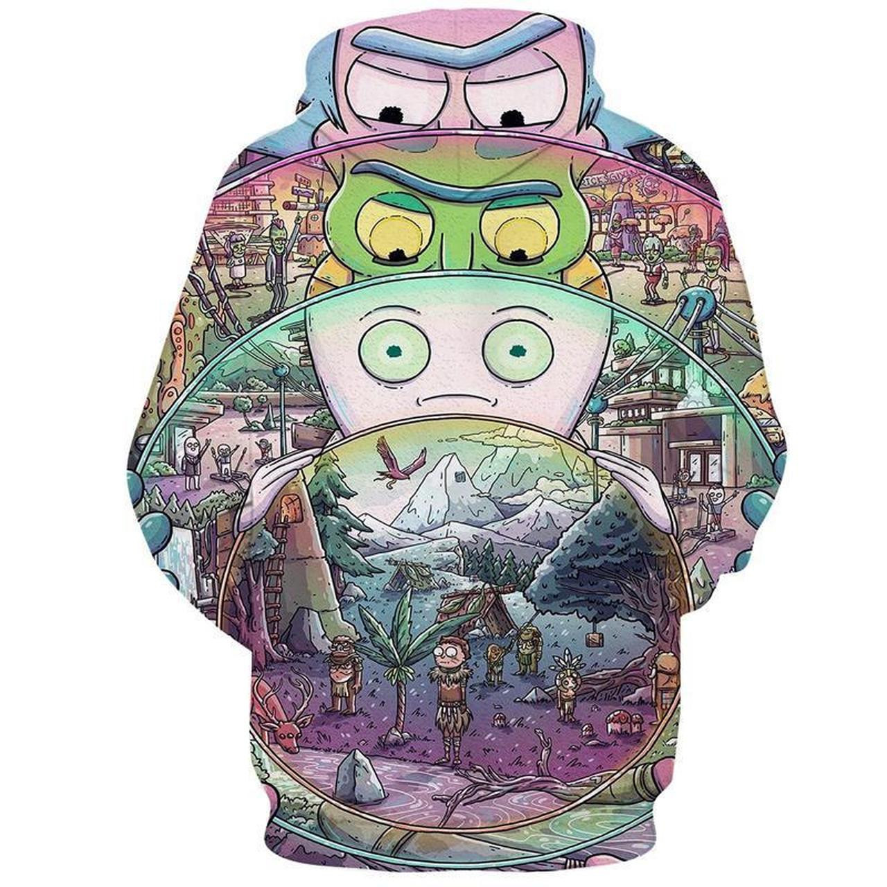 Rick And Morty 3D All Over Print Hoodie & Zip Hoodie
