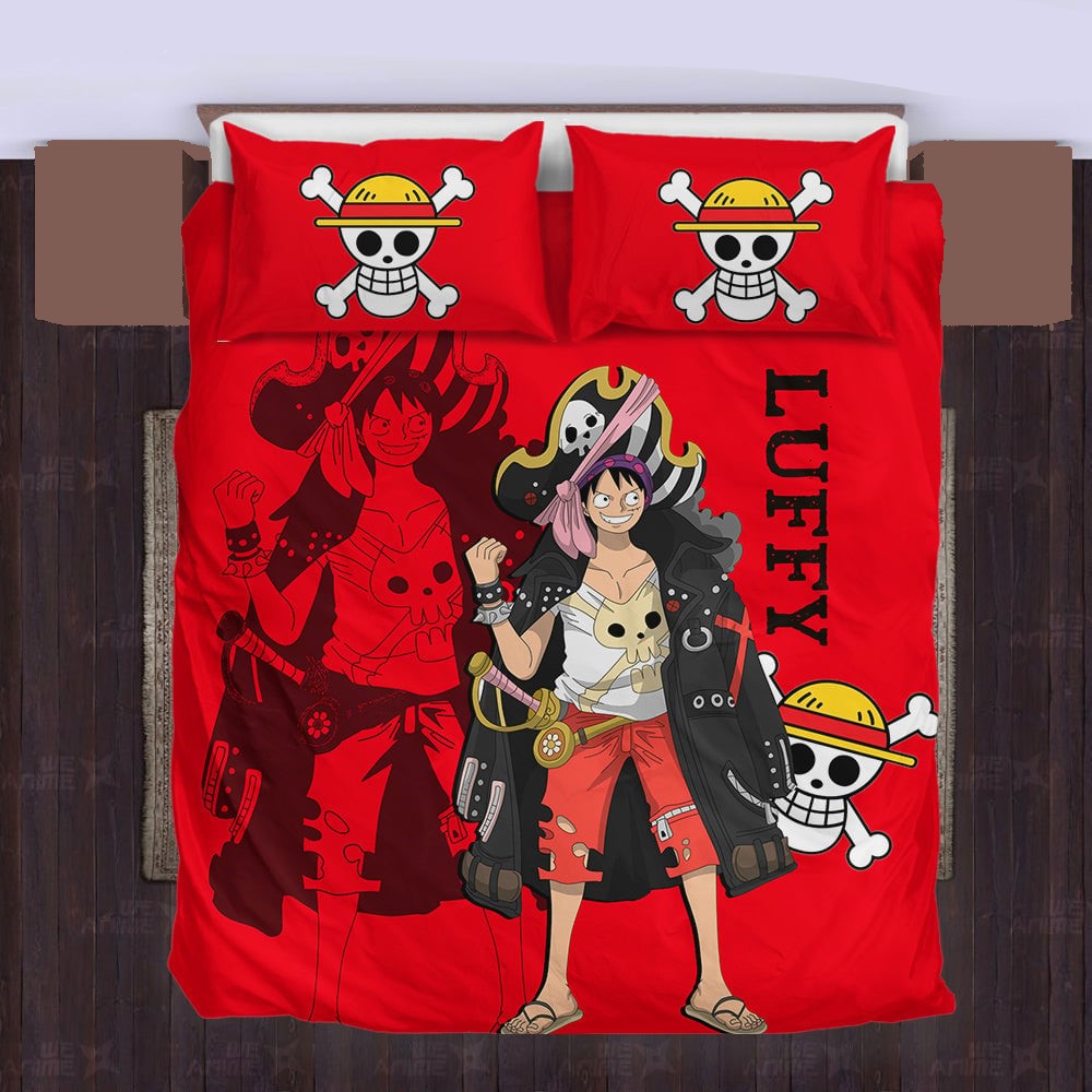 One Piece Bedding Set One Piece Captain Luffy Graphic Duvet Covers