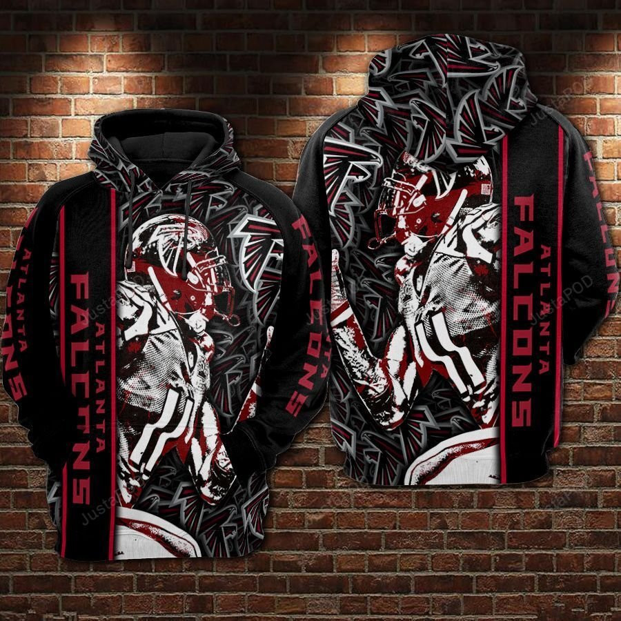 Atlanta Falcons Ncaa Football Many Logo 3D All Over Print Hoodie & Zip Hoodie