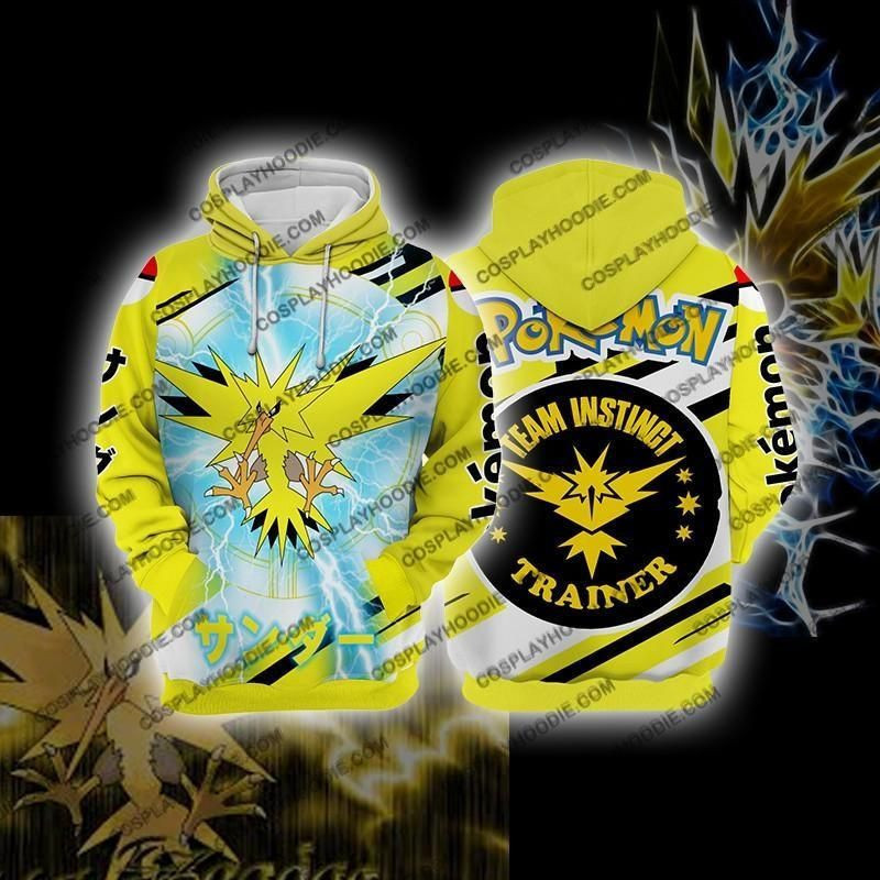 Pokemon Zapdos Cosplay 3D All Over Print Hoodie & Zip Hoodie