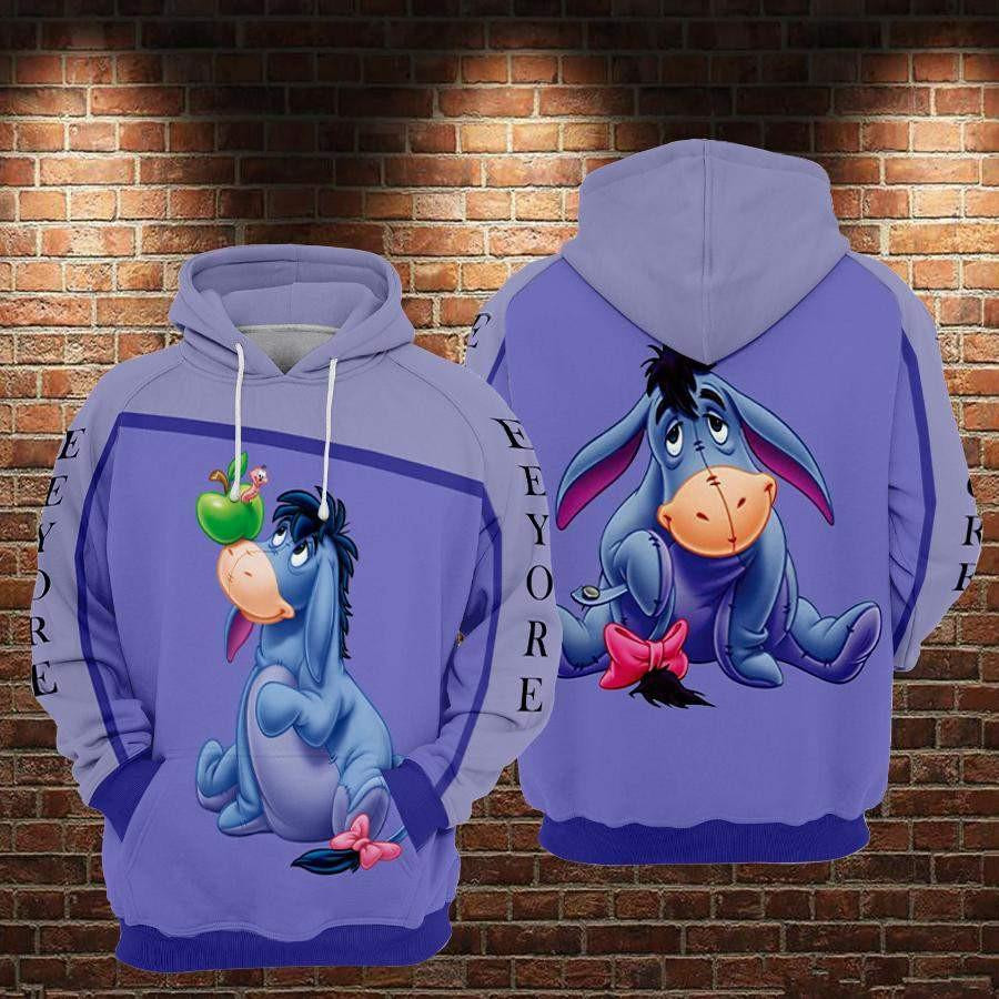 Eeyore Winnie The Pooh, Cute Eeyore Ver23 Aop Hoodie