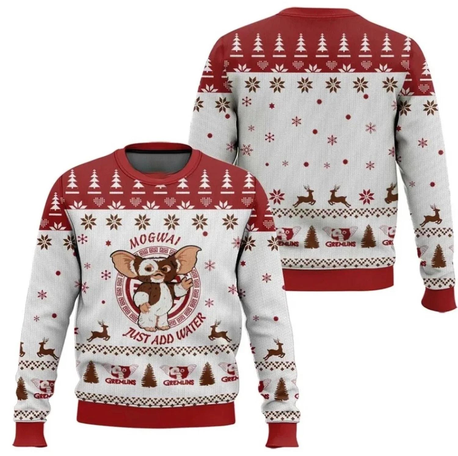 Christmas Gremlins Mogwai Just Add Water Ugly Christmas Sweater