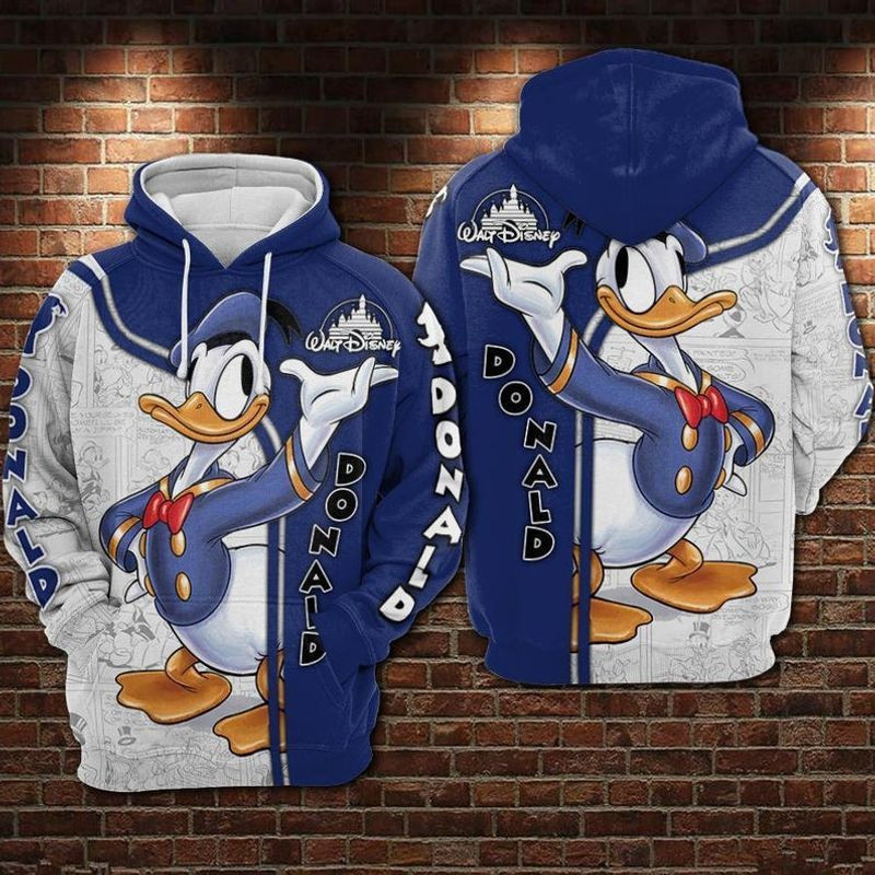 Donald Duck Walt Cute Donald Gift For Fan 3d Hoodie All Over Printed Hoodie