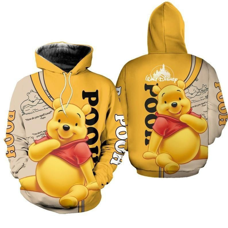 Winnie The Pooh 3d T Shirt Sweatshirt Zip Hoodie Bomber 727