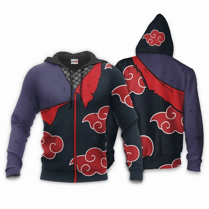 Uchiha Sasuke Akatsuki 3d Hoodie Zip Hoodie