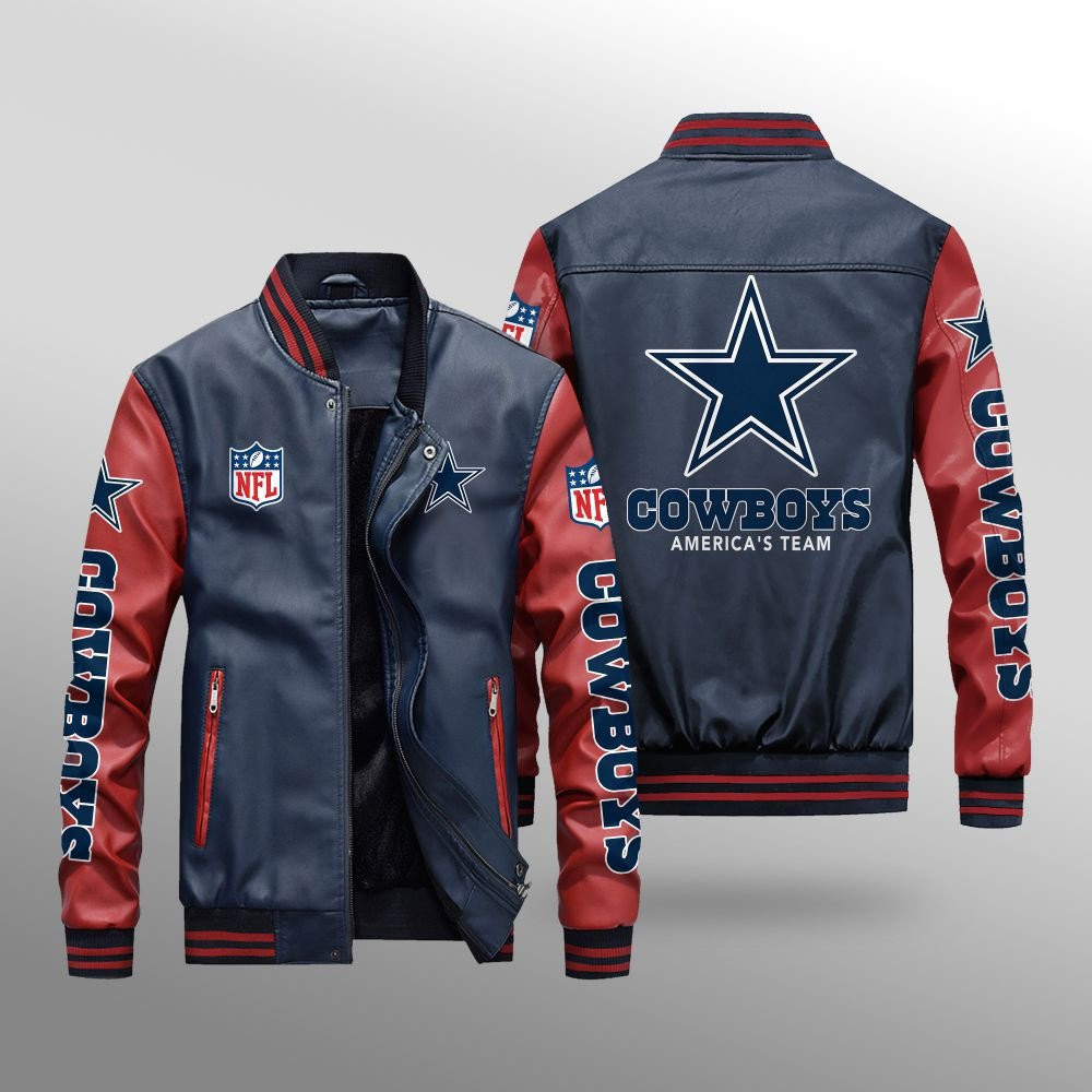 Cowboys Leather Bomber Jacket BG60