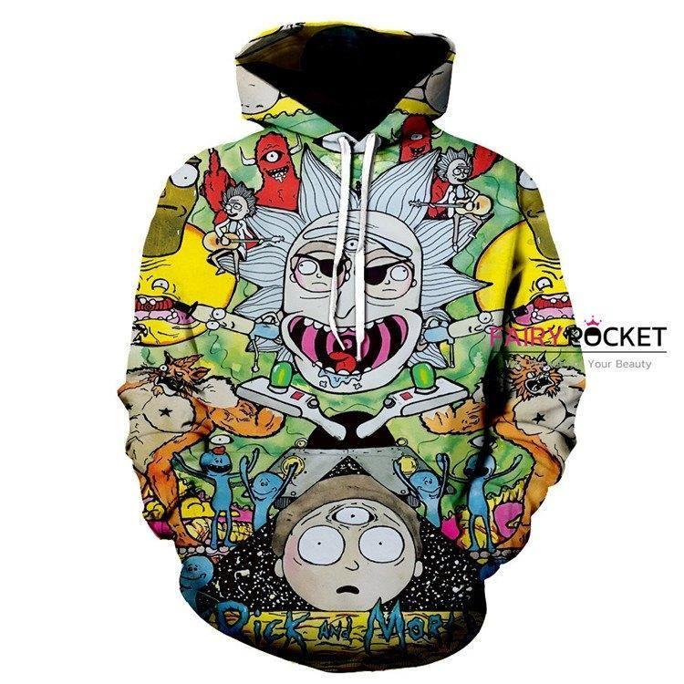 Rick and Morty 3D All Over Print Hoodie & Zip Hoodie