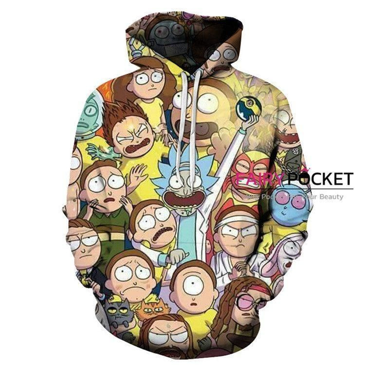 Rick and Morty 3D All Over Print Hoodie & Zip Hoodie