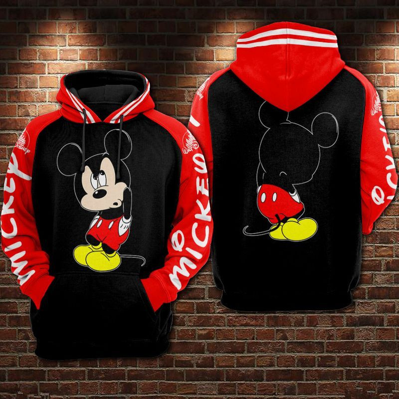 Mickey Mouse Over Print 3d Hoodie Zip Hoodie 4