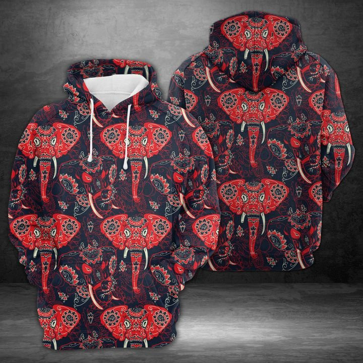 Strong Elephant 3D All Over Print Hoodie & Zip Hoodie