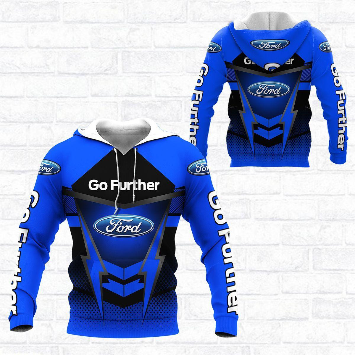 Ford Shirt 498, 3d Hoodie Zip Hoodie