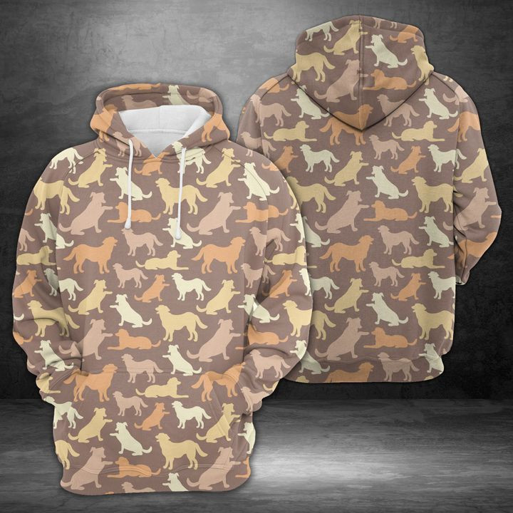Cute Dog Silhouettes 3D All Over Print Hoodie & Zip Hoodie