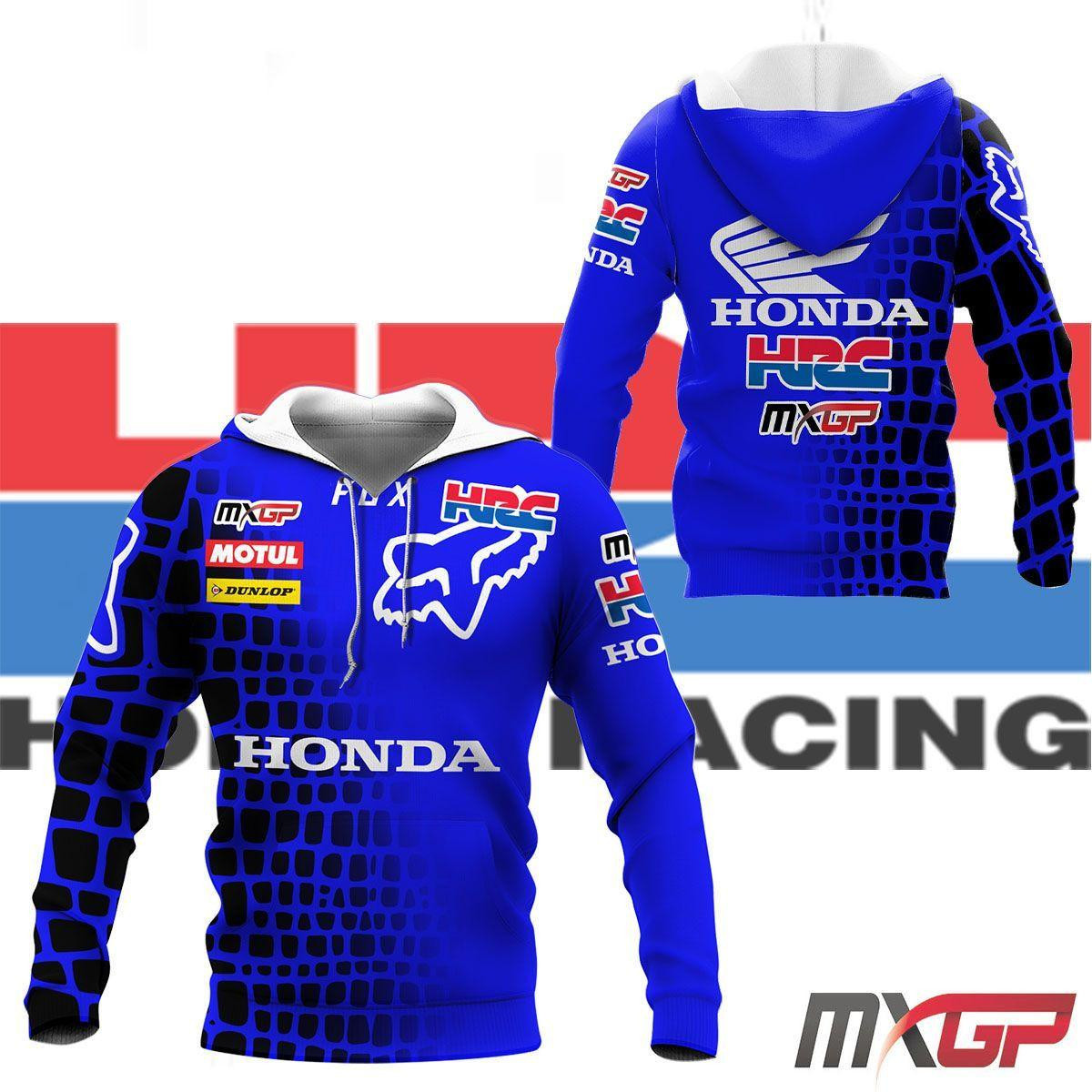 Honda Hrc Mxgp Shirt 295, 3d Hoodie Zip Hoodie