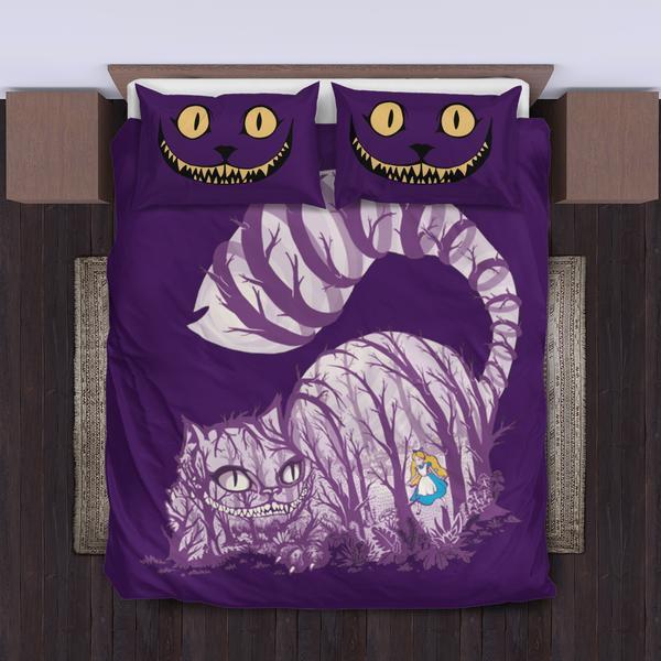 Alice In Wonderland Bedding Set Cheshire Cat Alice In Wonder Land Duvet Covers