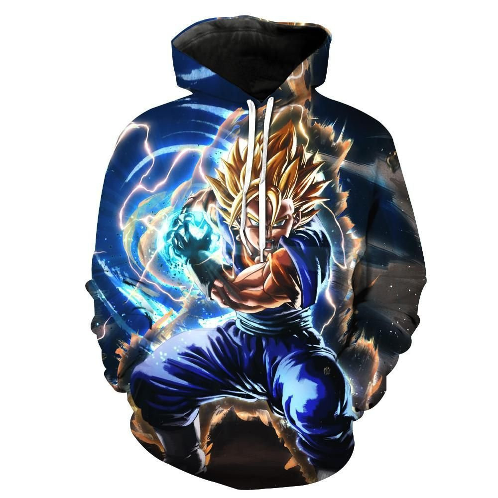 Super Saiyan Goku Kamehameha V2 Dragon Ball Z 3D All Over Print Hoodie & Zip Hoodie