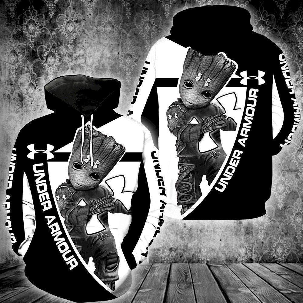 Under Armour With Groot 3D All Over Print Hoodie & Zip Hoodie