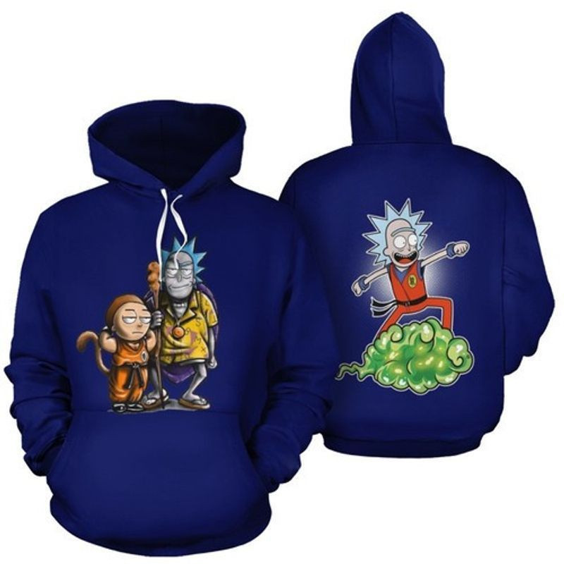Rick And Morty Funny Dragon Ball Gift For Fan 3d Hoodie All Over Printed Hoodie 922