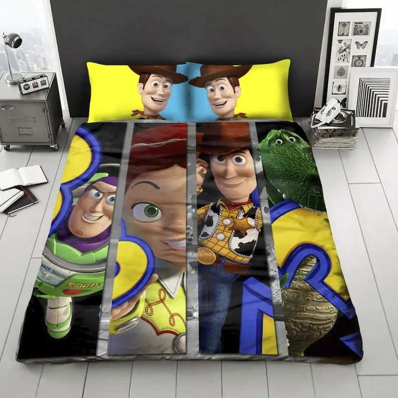 Toy Story Bedding Set DN Buzz Lightyear Woody Jessie And Rex Duvet Covers