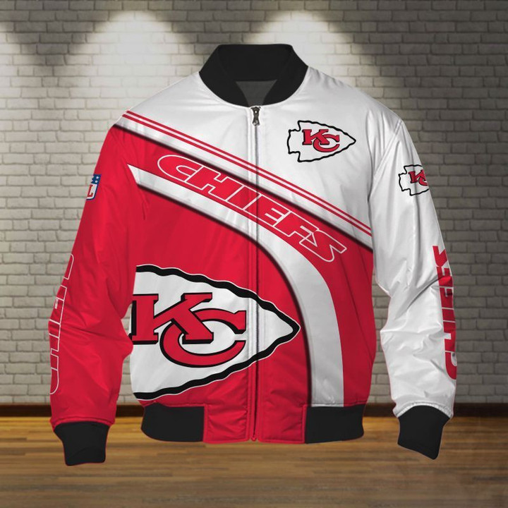Kansas City Chiefs Red White Bomber Jacket V2