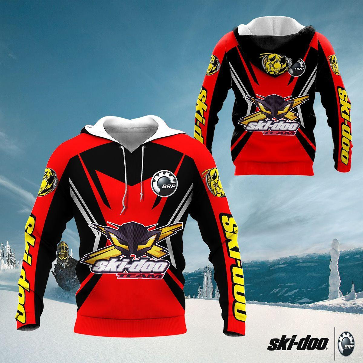 Ski-doo Shirt 462, 3d Hoodie Zip Hoodie