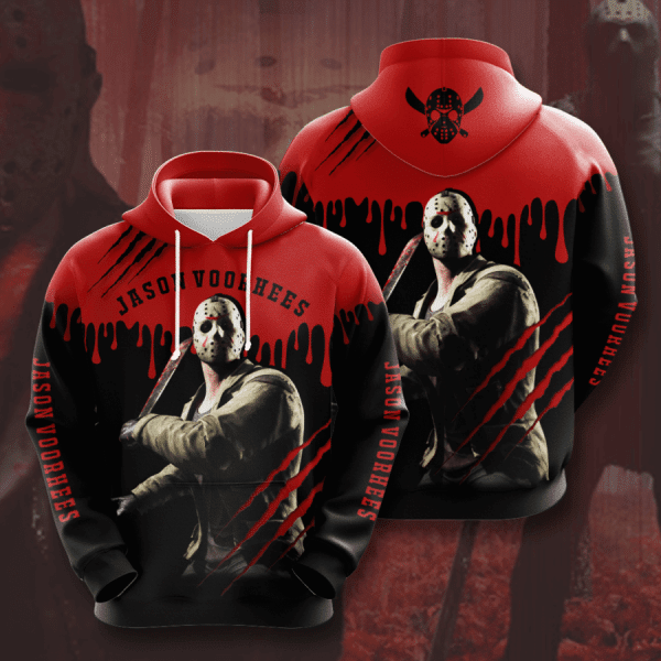 Jason Voorhees And Friday The 13th Halloween Design Gift For Fan Custom 3d Hoodie All Over Printed Hoodie 1