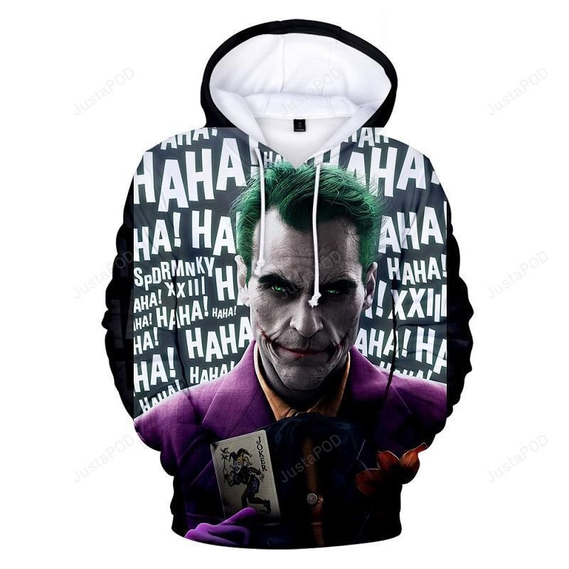 Unisex Joaquin Phoenix Joker 3D All Over Print Hoodie & Zip Hoodie