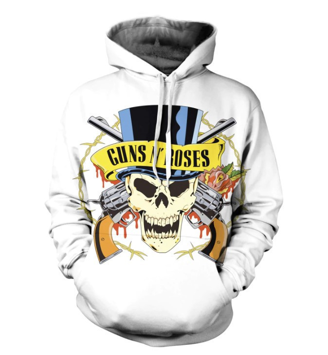 Guns N Roses Vectoriel 3d Hoodie