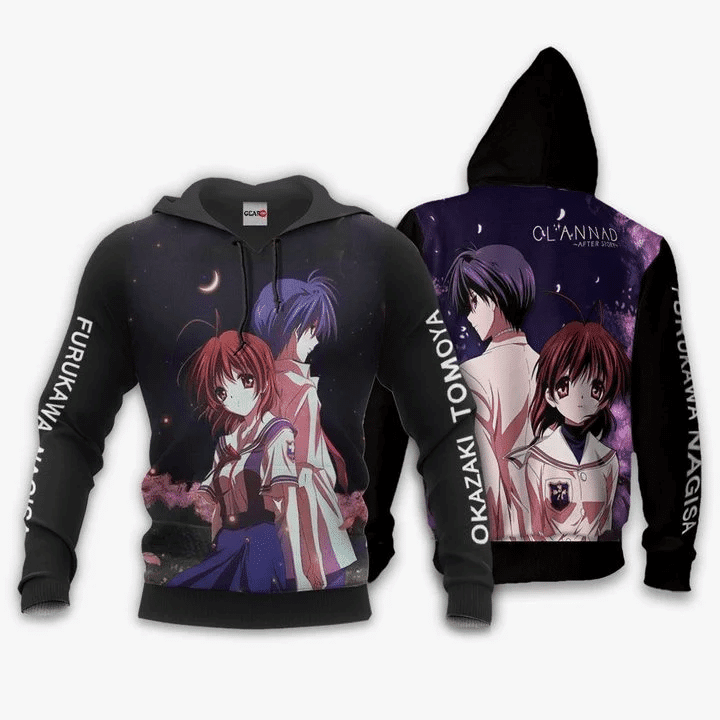 Okazaki Tomoya And Nagisa Furukawa Clannad After Story  3d Hoodie Zip Hoodie