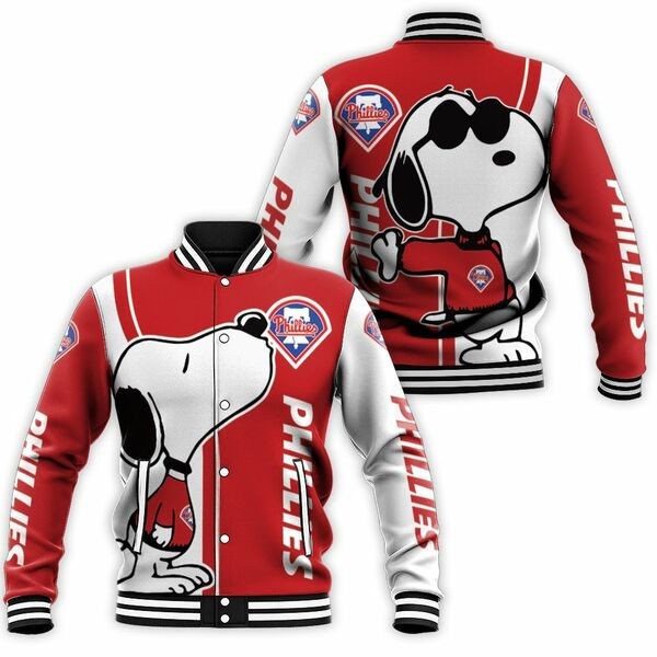 Philadelphia Phillies Snoopy Baseball Jacket