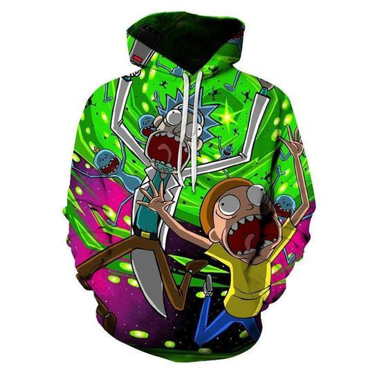 Rick And Morty 3D All Over Print Hoodie & Zip Hoodie