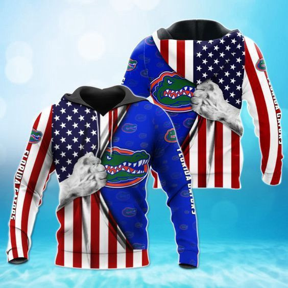 Florida Gators American Flag 3D All Over Print Hoodie & Zip Hoodie
