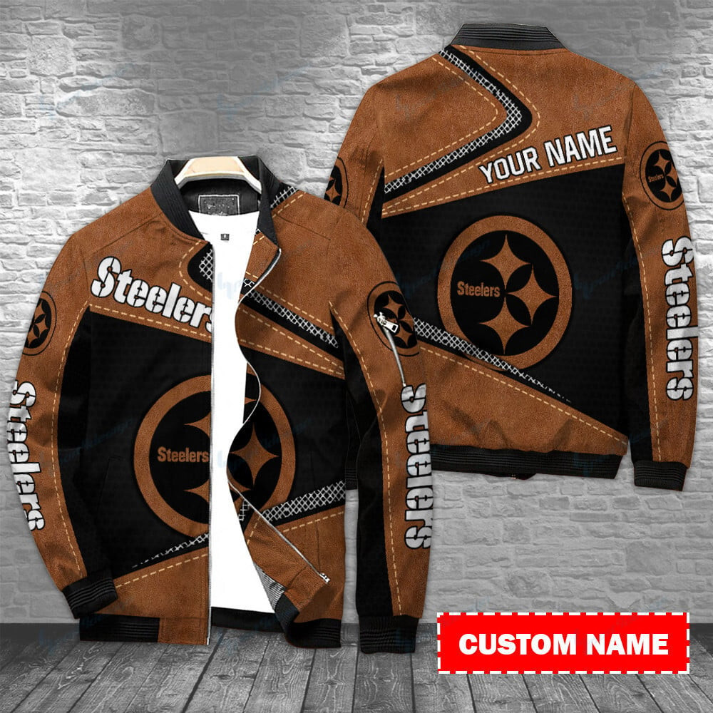 Pittsburgh Steelers Personalized Bomber Jacket BG468